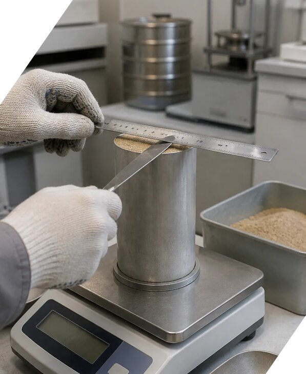Определение насыпной плотности песка в Колпине от 2579 р. | ЭкспертизаРоссия